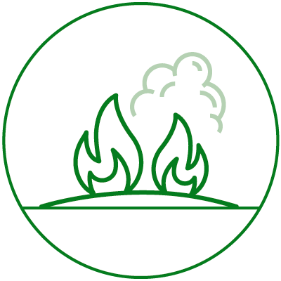 Icono quema agrícola